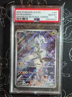 N's Reshiram - Journey Together 167 Stamped Box Topper PSA 10 Pokemon TCG - Image 1