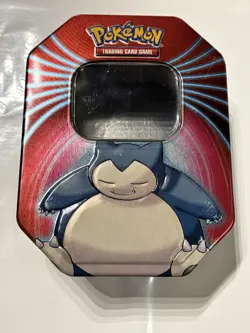 Pokemon Tin Box Snorlax EMPTY TIN Knockout Cards Collectors’s TIN EUC No Cards 820650809859 - Image 1