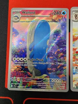 Pokemon Journey Together Lot of 2 Illustration Rares - Wailord + Lycanroc - Image 2
