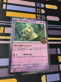 Pokemon TCG Mimikyu Cosmos Holo 037/091 Trick or Trade 2024 - Image 1