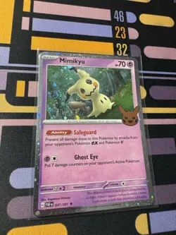 Pokemon TCG Mimikyu Cosmos Holo 037/091 Trick or Trade 2024 - Image 3