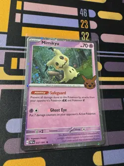 Pokemon TCG Mimikyu Cosmos Holo 037/091 Trick or Trade 2024 - Image 5