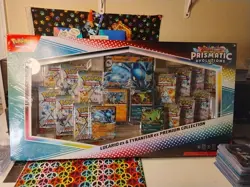 Pokemon Prismatic Evolutions Lucario & Tyranitar ex Premium Collection Box - Image 1