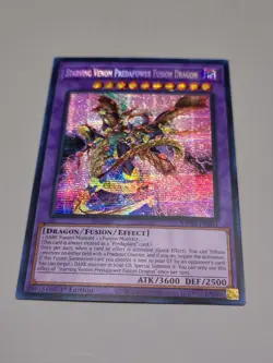 Yugioh Starving Venom Predapower Fusion Dragon Prismatic Secret MP23-EN081 NM - Image 1