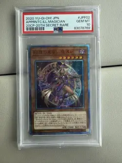 YuGiOh Apprentice Illusion Magician 20th Secret Rare PSA10 Japan - Image 1
