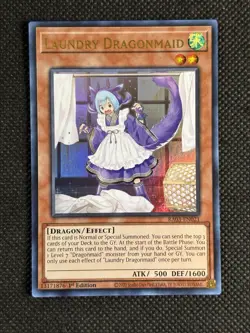 YuGiOh! - Laundry Dragonmaid RA03-EN021 Ultra Rare 1st Edition Near Mint - Image 1