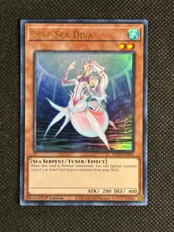 YuGiOh! - Deep Sea Diva RA03-EN004 Ultra Rare 1st Edition Near Mint - Image 1