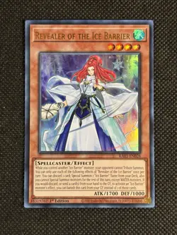 YuGiOh! Revealer of the Ice Barrier RA03-EN028 Ultra Rare 1st Edition Near Mint - Image 1