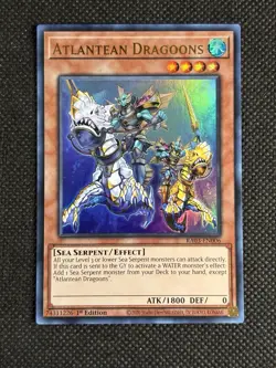 YuGiOh! - Atlantean Dragoons RA03-EN006 Super Rare 1st Edition Near Mint - Image 1