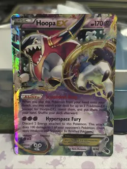 Hoopa EX 36/98 XY Ancient Origins Ultra Rare Holo Pokemon TCG Card - Image 1