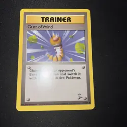 Gust Of Wind 120/130 Base Set 2nd Ed. Vintage WOTC Pokemon Card NM-LP - Image 2