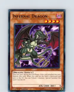 Yu-Gi-Oh TCG Infernal Dragon SR06-EN012 1st Edition Regular Common Card NM - Image 1