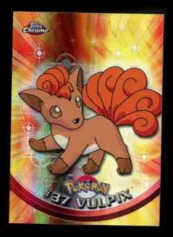 SPECTRA Vulpix #37 Topps Chrome 2000 Series 1 T.V Holo Pokemon Card TCG - Image 1