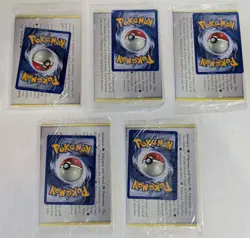 5 Sealed Pokemon Neo Genesis Marill #29 Wizards Of The Coast Star Promo Cards - Image 1