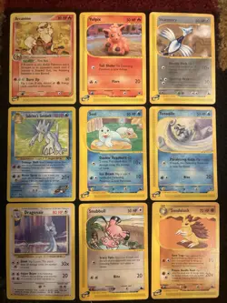 Pokemon Card Lot - 9x E- Series/ E- Reader- Rare/Common- HP - Image 1