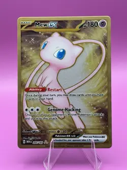 Pokemon TCG 151 UPC Promo Mew SVP053 Mew EX 205/165 MewEX Metal Card - Image 1