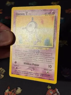 Pokemon Card Unown Y 40/64 Neo Revelation FIRST EDITION - (NM) - Image 3