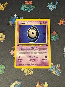 Pokemon Card Unown D 47/75 Neo Discovery FIRST EDITION - (NM) - Image 1