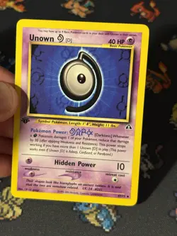 Pokemon Card Unown D 47/75 Neo Discovery FIRST EDITION - (NM) - Image 2