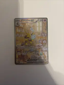 Pokemon TCG Alakazam EX 151 Holo Card Scarlet & Violet 201/165 - Image 1