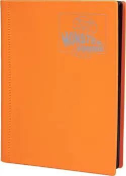 Monster Binder - 4 Pocket Trading Card Album - Matte Orange (Anti-theft Pockets - Image 1