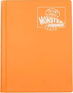 Monster Binder - 4 Pocket Trading Card Album - Matte Orange (Anti-theft Pockets - Image 2