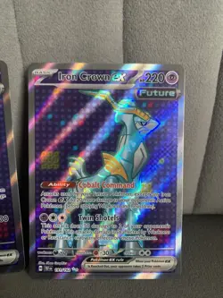 Iron Crown ex 191/162 Temporal Forces Ultra Rare Full Art Pokemon Card Near Mint - Image 2