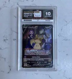 Pokemon Mimikyu v Ultra Rare Card TG16/TG30 Ace 10 perfect sub grades - Image 1