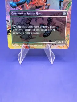 2025 MTG MARVEL'S SPIDER-MAN BORDERLESS WEB-WARRIORS 0203 FOIL (UNCOMMON) - Image 3