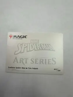 Symbiote Spider-Man (40/54) Gold Stamped Art Series NM Marvel MTG Magic - Image 2