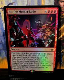 magic the gathering - FOIL! - Hit the Mother Lode - Sorcery - Rare - Discover 10 - Image 1