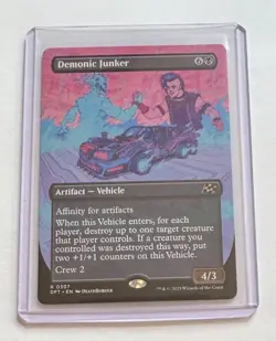 Demonic Junker #307 Aetherdrift Rare Showcase MTG NM/M - Image 1