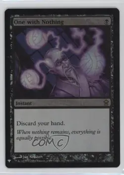 One With Nothing (Saviors of Kamigawa) Foil Magic: The List Mystery Booster #84 - Image 1