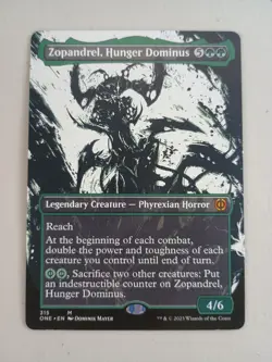 Magic the Gathering Zopandrel, Hunger Dominus M 0315 ONE MTG NM Extended Art - Image 1