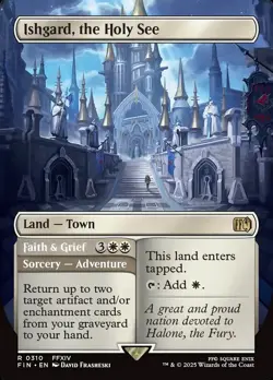 Ishgard, the Holy See Borderless Foil - Final Fantasy MTG-NM - Image 1