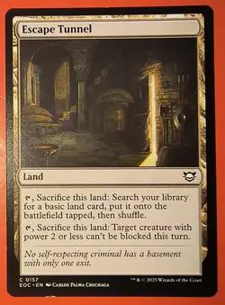 MTG, EDGE OF ETERNITIES *ESCAPE TUNNEL* #0157, COMMON, REGULAR, EOC - Image 1