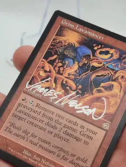 Grim Lavamancer SIGNED SILVER James Nelson Jim MTG Torment 2 Avail *CCGHouse* - Image 3