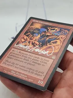 Grim Lavamancer SIGNED SILVER James Nelson Jim MTG Torment 2 Avail *CCGHouse* - Image 4