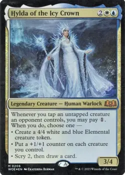 Magic The Gathering MTG HYLDA OF THE ICY CROWN FOIL Wilds of Eldraine NM - Image 1