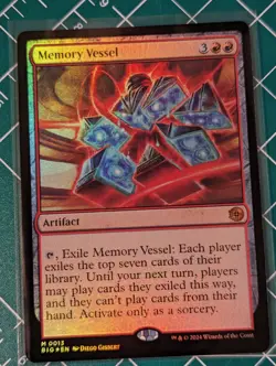 MAGIC THE GATHERING Memory Vessel - foil - The Big Score - MythicRare - #13 - Image 1