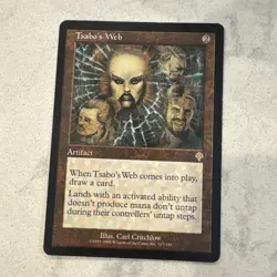 Magic the Gathering MTG Tsabo's Web Artifact Invasion Rare - Image 1