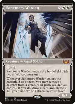 MTG Streets Of New Capenna Sanctuary Warden x1 Showcase Mythic White NM/M - Image 1