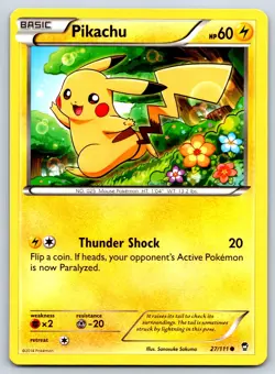 Pikachu - XY Furious Fists 27/111 Pokemon 151 Card NM - Image 1