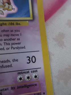 Alakazam 1/102 Holo Rare Unlimited Edition Base Set Pokemon Card 1999 Vintage - Image 2