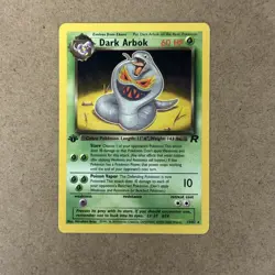 Pokemon TCG Dark Arbok 19/82 1st Edition Team Rocket Regular Unplayed NM - Image 1