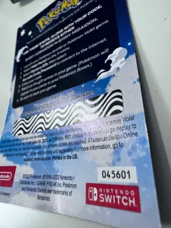 Pokemon Scarlet And Violet Serial Codes Shiny Koraidon or Miraidon UNSCRATCHED! - Image 2