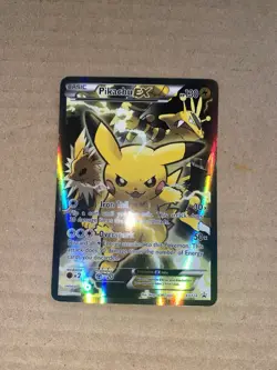 Pokemon Pikachu EX Black Star Promo Card XY124 Full-Art Holo 2016 - Image 3
