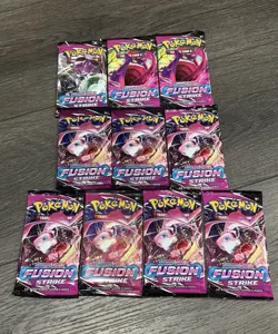 Pokemon TCG Fusion Strike Booster Pack Lot of 20 Factory Sealed - Image 1