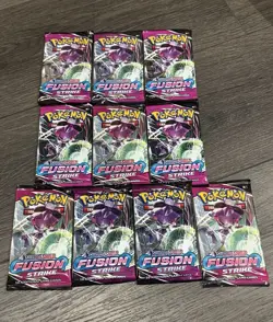 Pokemon TCG Fusion Strike Booster Pack Lot of 20 Factory Sealed - Image 2