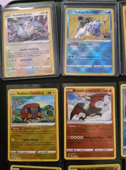 16 Radiant Rare Full Set Complete Pokemon Collection Charizard Greninja Eevee - Image 2